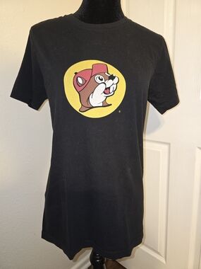 Buc-ee's Women's Black Short Sleeve Logo Tee